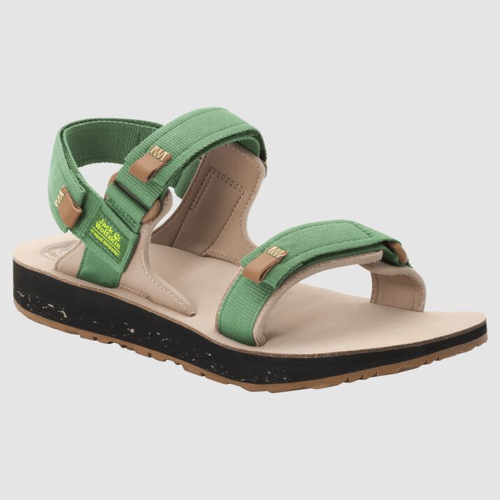 Jack Wolfskin Mens Outfresh Deluxe Sandals Green/Brown 354702GYX